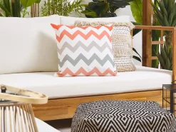 Set di 2 cuscini da esterno LAGARO Trama Chevron 45 x 45 cm Multicolore