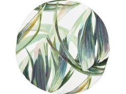 Set di 2 cuscini da esterno CALDERINA Trama di piante 40 x 40 cm Verde