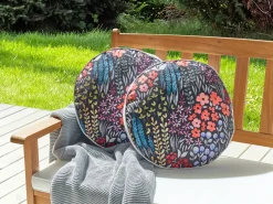 Set di 2 cuscini da esterno CASTELARO Trama floreale 40 x 40 cm Multicolore