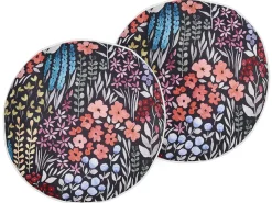 Set di 2 cuscini da esterno CASTELARO Trama floreale 40 x 40 cm Multicolore
