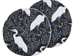 Set di 2 cuscini da esterno PIANAZZO Trama animale 40 x 40 cm Nero