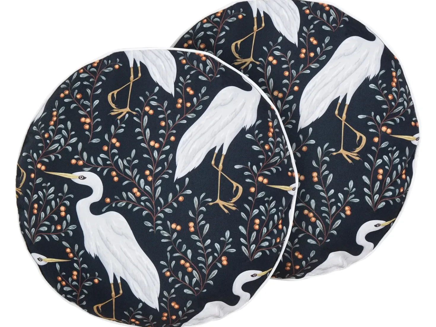 Set di 2 cuscini da esterno PIANAZZO Trama animale 40 x 40 cm Nero