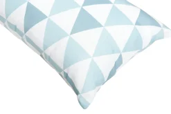 Set di 2 cuscini da esterno TRIFOS Trama geometrica 40 x 70 cm Blu