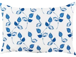 Set di 2 cuscini da esterno TORBORA Trama di piante 40 x 60 cm Bianco Blu