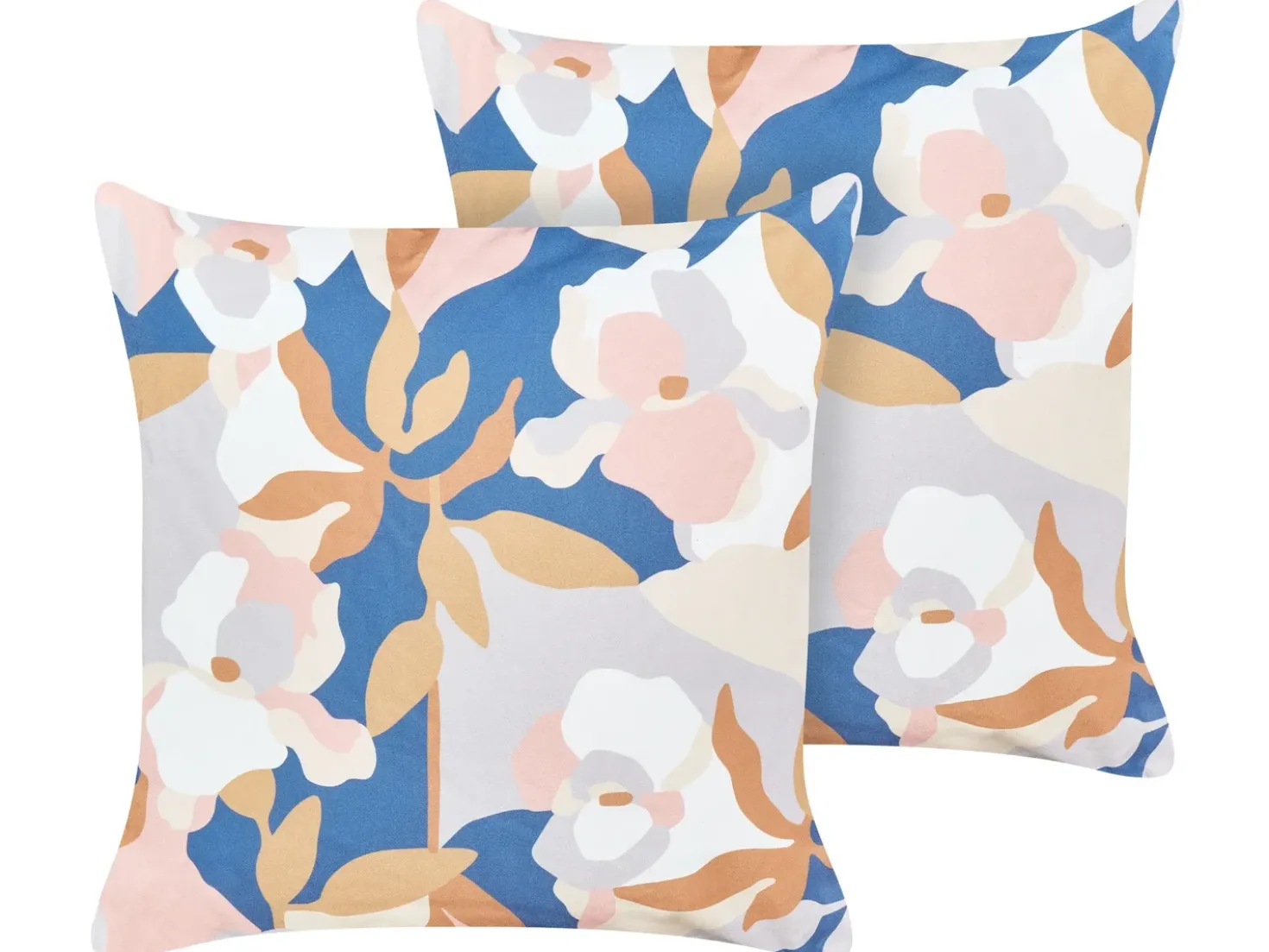 Set di 2 cuscini da esterno VEREZZI Trama floreale 45 x 45 cm Multicolore
