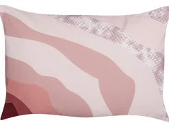 Set di 2 cuscini da esterno CAMPEI Trama astratta 40 x 60 cm Rosa