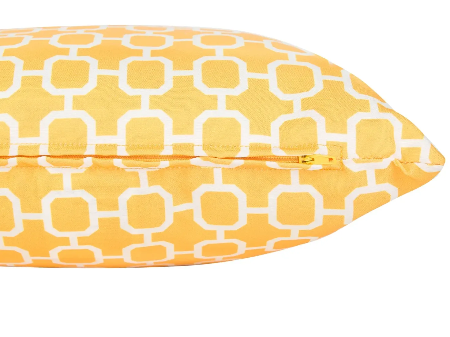 Set di 2 cuscini da esterno ASTAKOS Trama geometrica 40 x 40 cm Giallo