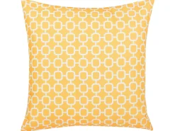 Set di 2 cuscini da esterno ASTAKOS Trama geometrica 40 x 40 cm Giallo