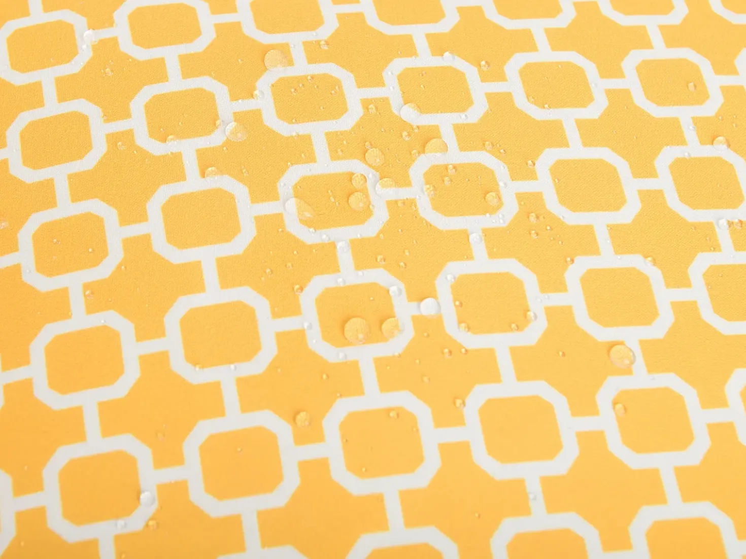 Set di 2 cuscini da esterno ASTAKOS Trama geometrica 40 x 40 cm Giallo