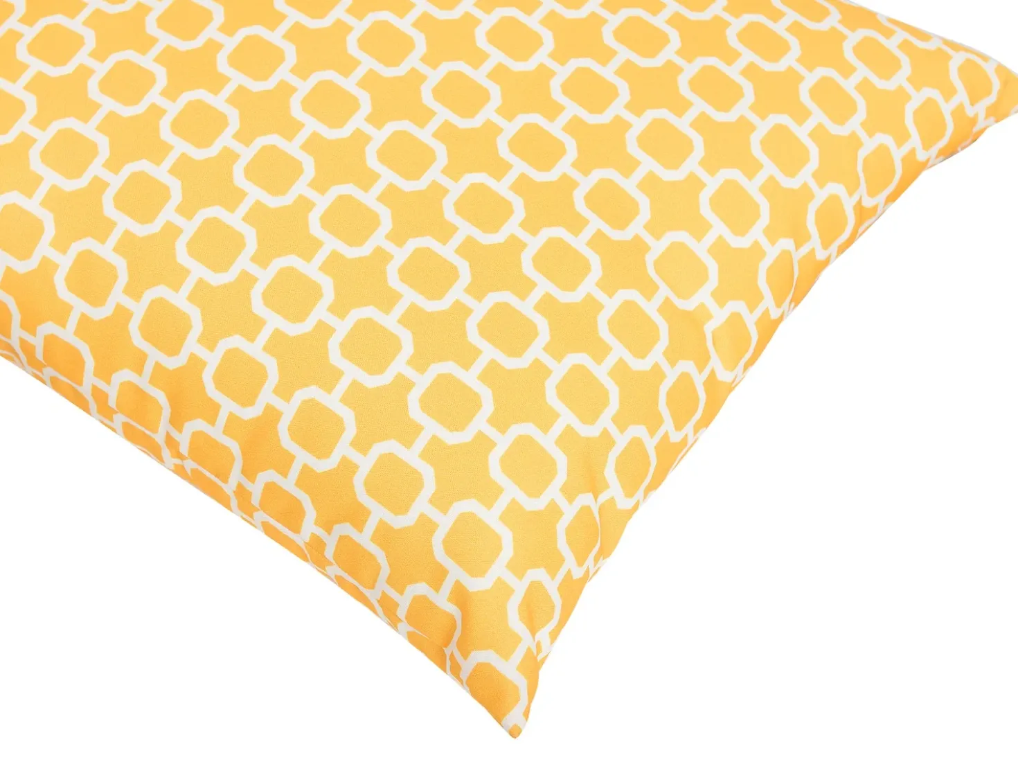 Set di 2 cuscini da esterno ASTAKOS Trama geometrica 40 x 40 cm Giallo