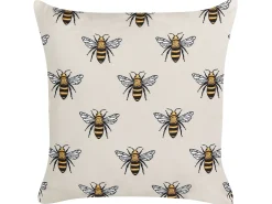 Set di 2 cuscini da esterno CANNETO Trama animale 45 x 45 cm Beige