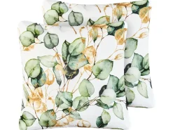 Set di 2 cuscini da esterno GLADE Trama di piante 45 x 45 cm Multicolore