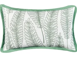 Set di 2 cuscini da esterno MEADOW Trama di piante 30 x 50 cm Verde
