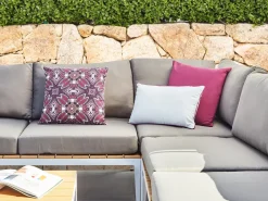 Set di 3 cuscini da esterno MIRAGE Trama orientale Multicolore