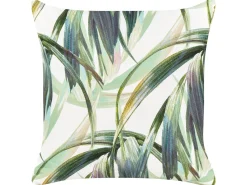 Set di 2 cuscini da esterno CALDERINA Trama di piante 45 x 45 cm Verde