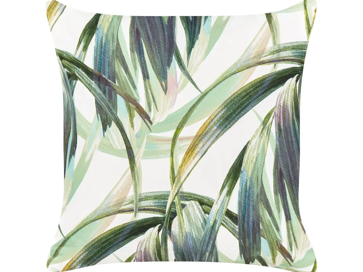 Set di 2 cuscini da esterno CALDERINA Trama di piante 45 x 45 cm Verde