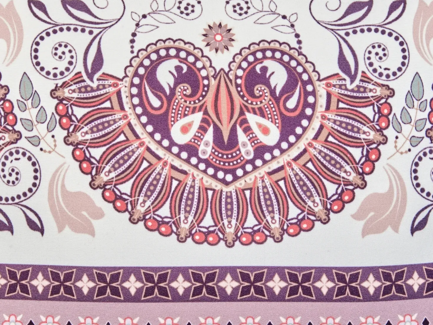Set di 2 cuscini da esterno TVISTA Trama orientale 45 x 45 cm Viola