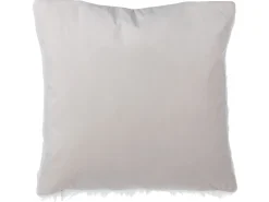 Set di 2 cuscini DAISY Finta pelliccia 45 x 45 cm Beige chiaro Tinta unita