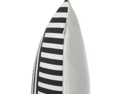 Set di 2 cuscini DALIA Cotone 45 x 45 cm Nero Trama geometrica