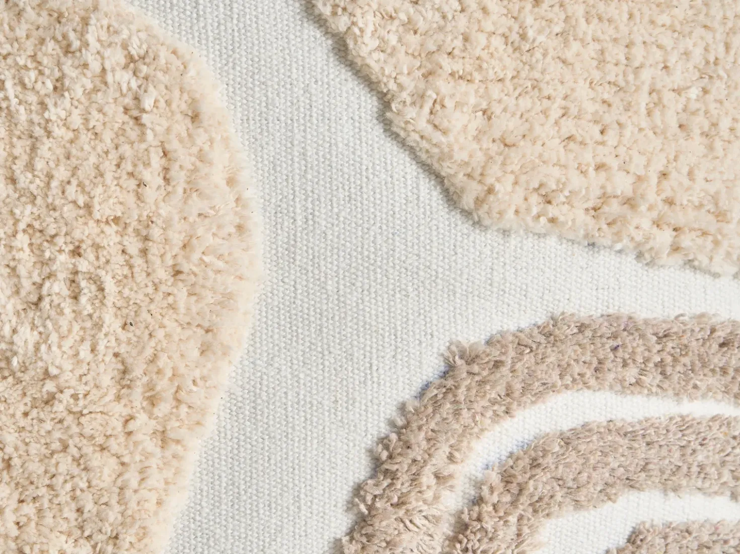 Set di 3 cuscini decorativi ALSTONIA Cotone 30 x 50 cm 45 x 45 cm Beige Trama astratta