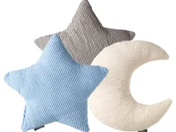 Set di 3 cuscini decorativi LUNA Velluto a coste 35 x 30 cm 35 x 35 cm Multicolore Tinta unita