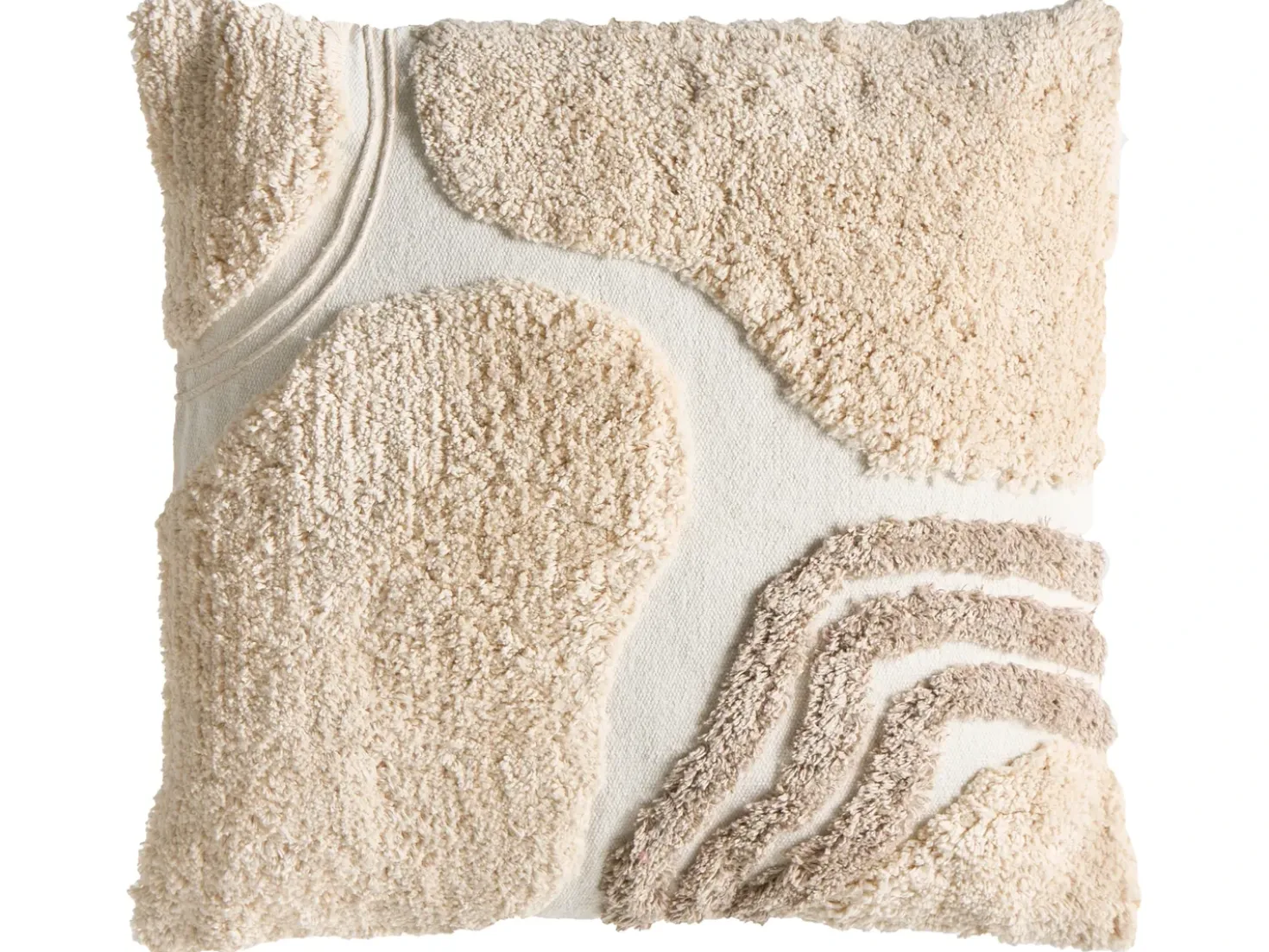 Set di 3 cuscini decorativi ALSTONIA Cotone 30 x 50 cm 45 x 45 cm Verde Trama astratta