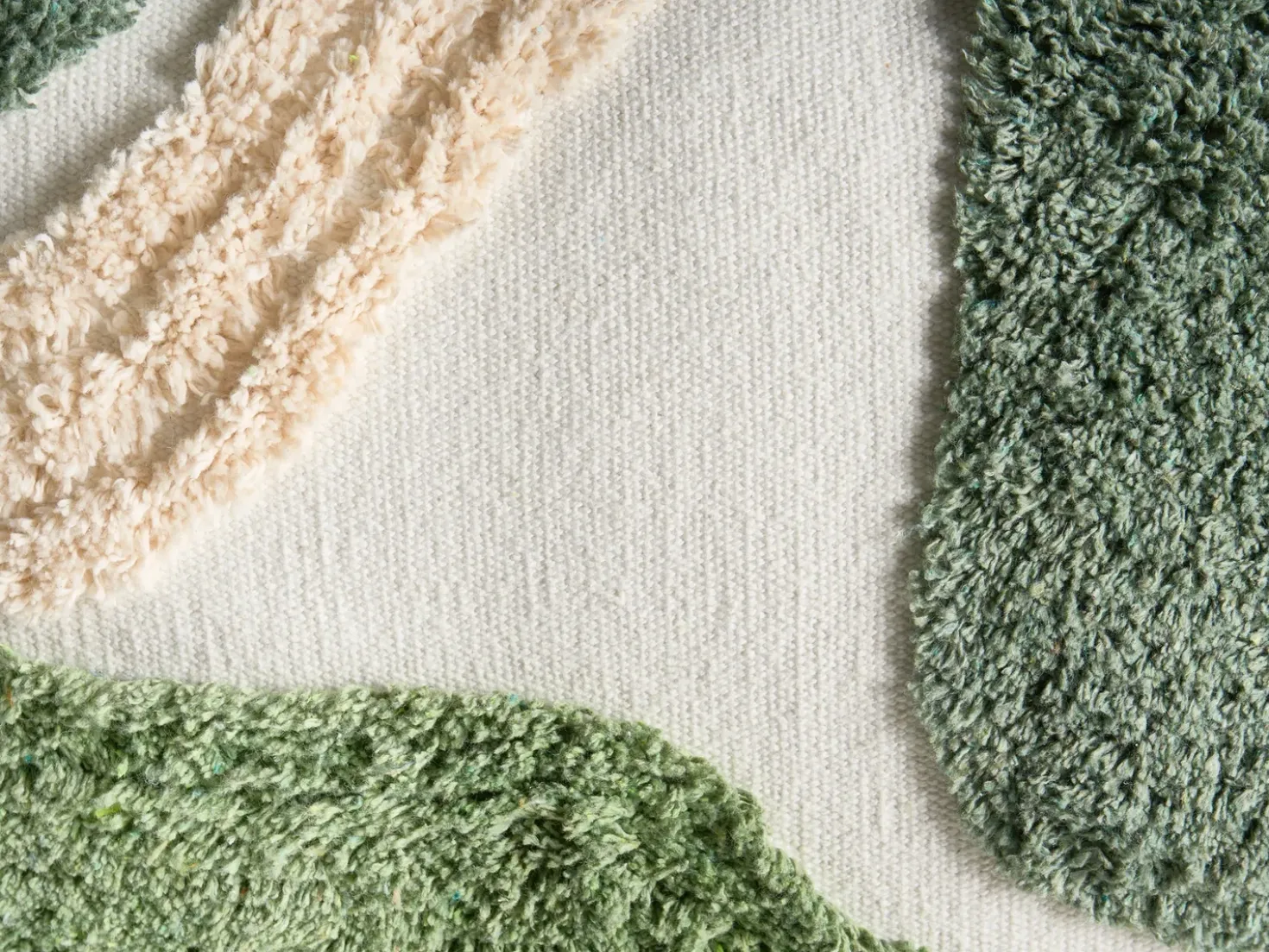Set di 3 cuscini decorativi ALSTONIA Cotone 30 x 50 cm 45 x 45 cm Verde Trama astratta