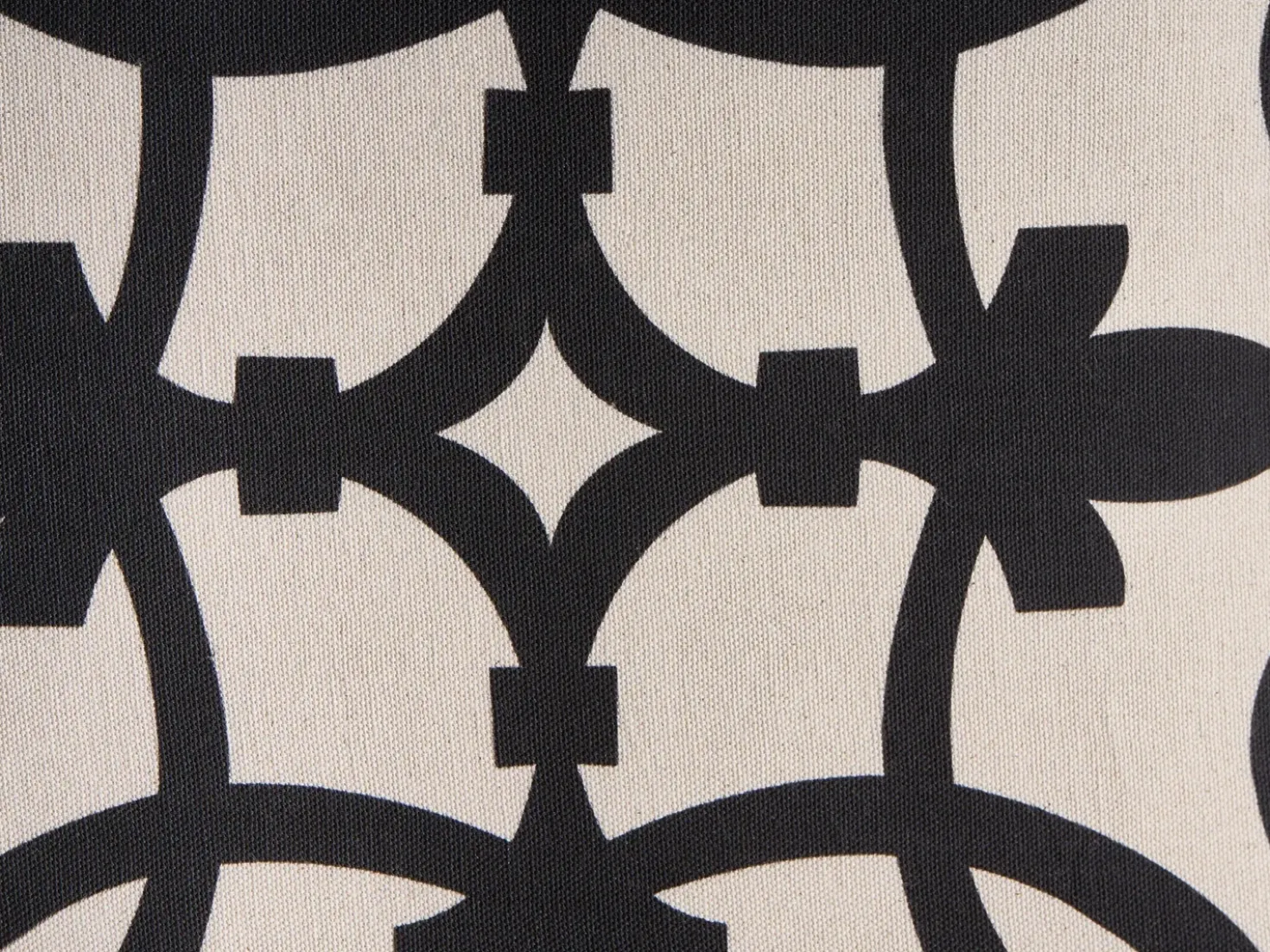 Set di 3 cuscini decorativi MERBAU Cotone 45 x 45 cm Nero/Beige Trama astratta