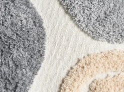 Set di 3 cuscini decorativi ALSTONIA Cotone 30 x 50 cm 45 x 45 cm Grigio Trama astratta