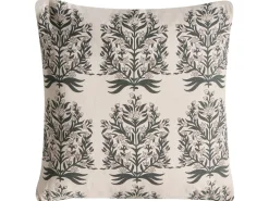 Set di 3 cuscini decorativi MYRISTICA Cotone 30 x 50 cm 45 x 45 cm Beige Trama floreale
