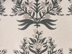 Set di 3 cuscini decorativi MYRISTICA Cotone 30 x 50 cm 45 x 45 cm Beige Trama floreale