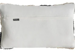 Set di 3 cuscini decorativi ALSTONIA Cotone 30 x 50 cm 45 x 45 cm Nero Trama astratta