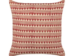 Set di 2 cuscini DEGLUPTA Cotone 45 x 45 cm Rosso Trama Chevron