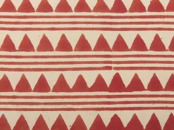 Set di 2 cuscini DEGLUPTA Cotone 45 x 45 cm Rosso Trama Chevron