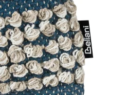 Set di 2 cuscini DEWBERRY Cotone 45 x 45 cm Blu Trama geometrica