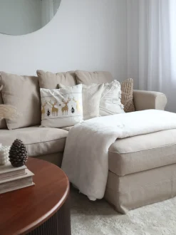 Set di 2 cuscini DONNER Cotone 45 x 45 cm Bianco Modello natalizio