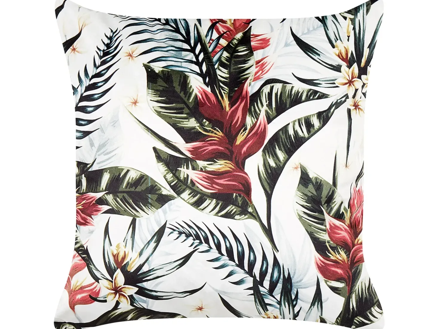 Set di 2 cuscini EDELWEISS Velluto 45 x 45 cm Multicolore Trama di piante