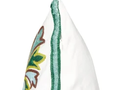 Set di 2 cuscini ELANITE Cotone 45 x 45 cm Verde Trama orientale