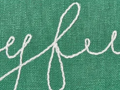 Set di 2 cuscini ELETTARIA Cotone 45 x 45 cm Verde Modello natalizio