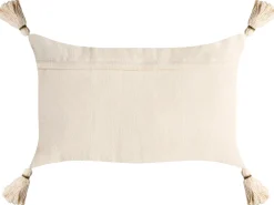 Set di 2 cuscini FAGRAEA Cotone 30 x 50 cm Beige chiaro Modello natalizio
