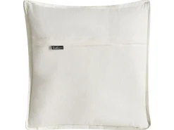 Set di 2 cuscini FERNA Cotone 45 x 45 cm Bianco/Beige Trama floreale