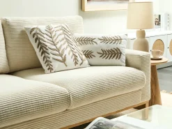 Set di 2 cuscini GARCINIA Cotone 30 x 50 cm 45 x 45 cm Bianco Trama floreale