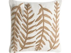 Set di 2 cuscini GARCINIA Cotone 30 x 50 cm 45 x 45 cm Bianco Trama floreale