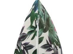 Set di 2 cuscini GASTERIA Velluto 45 x 45 cm Verde Trama di piante