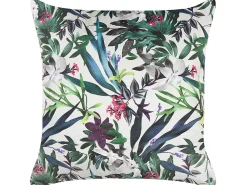 Set di 2 cuscini GASTERIA Velluto 45 x 45 cm Verde Trama di piante