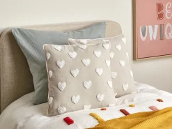 Set di 2 cuscini GAZANIA Cotone 45 x 45 cm Beige