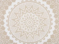 Set di 2 cuscini GERANIUM 45 x 45 cm Beige Trama orientale