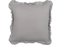 Set di 2 cuscini GLABRA Lino 45 x 45 cm Grigio Tinta unita