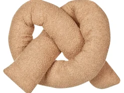 Set di 2 cuscini GLADIOLUS Bouclé 172 x 14 cm Marrone chiaro Tinta unita