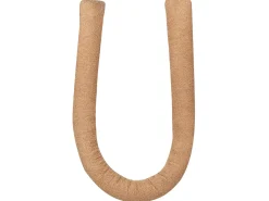 Set di 2 cuscini GLADIOLUS Bouclé 172 x 14 cm Marrone chiaro Tinta unita
